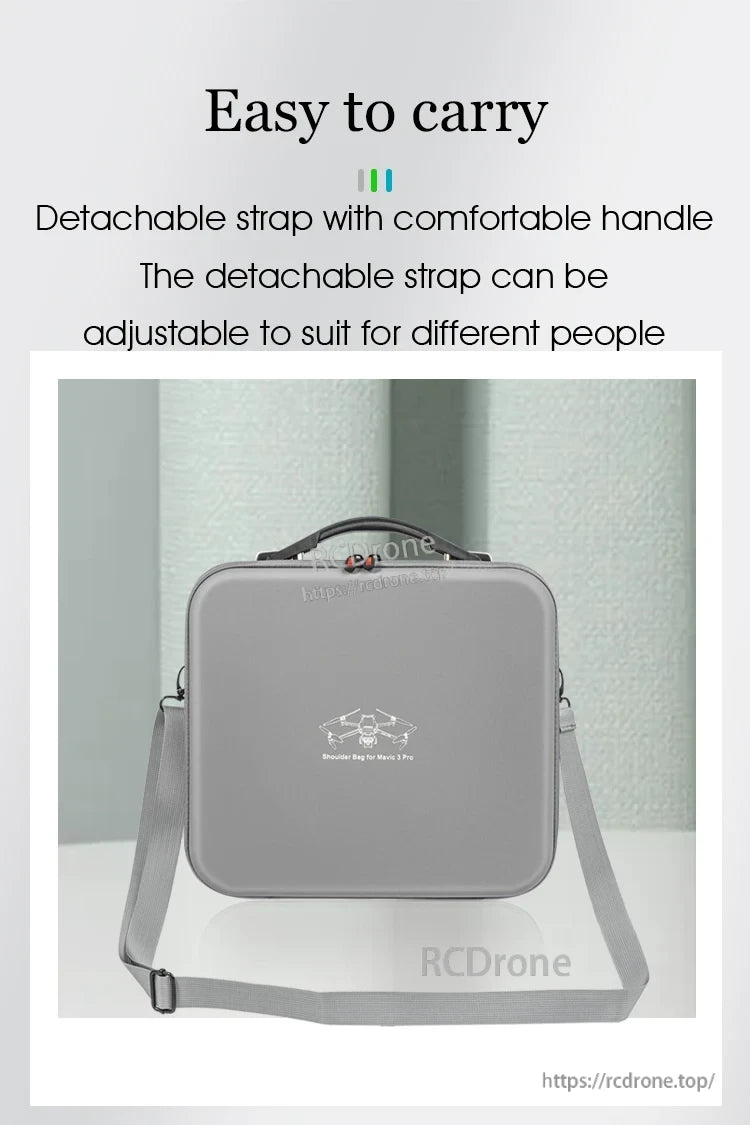 STARTRC Travel Handbag, Compact, lightweight design with detachable strap and handle; fits Mavic 3 Pro perfectly for easy, convenient transport. (18 words)