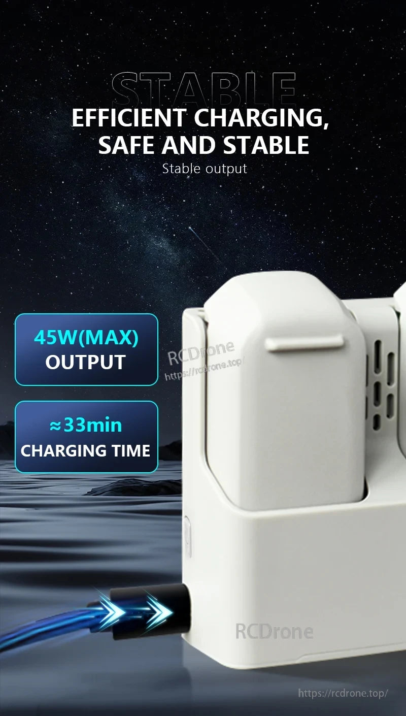 STARTRC StartRC Two-Ways Battery Charger, Efficient battery charging with safe and stable output and fast charging time up to 33 minutes