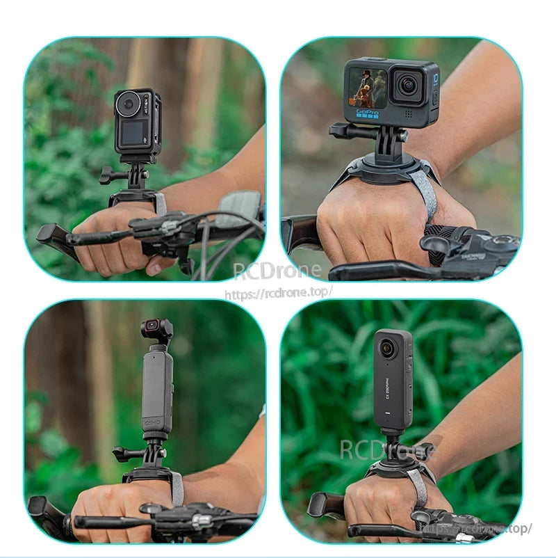 STARTRC Universal Magnetic Head Strap, STARTRC Straps & Mounts for DJI, Insta360, GoPro action cameras, with adjustable viewing angle and anti-slip design.