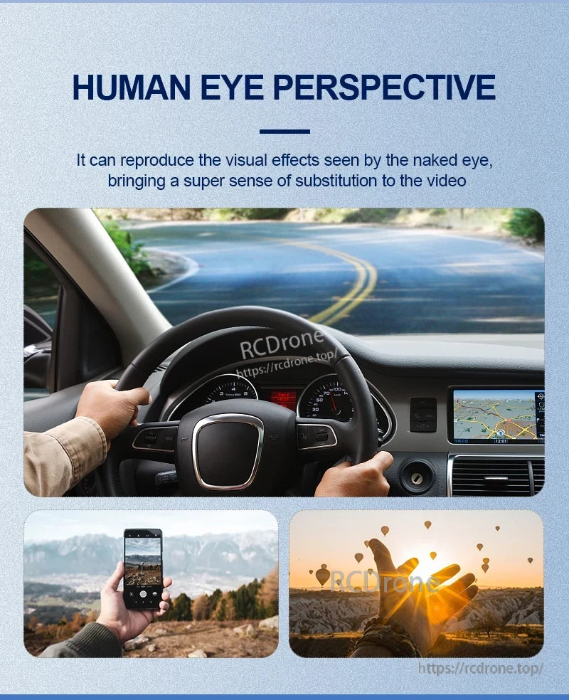 STARTRC Universal Magnetic Head Strap, Human Eye Perspective creates realistic visuals mirroring human vision