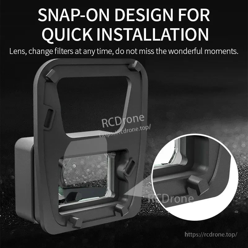 STARTRC Wide Angle Lens Filter, Snap-on design for quick filter installation