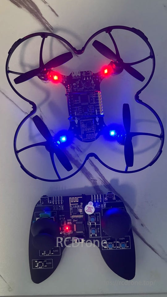 STM32 DIY Drone, Power system optimized for smooth operation with voltage stabilizers and independent power paths.