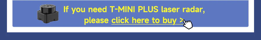Banner link offering optional T-MINI PLUS laser radar purchase