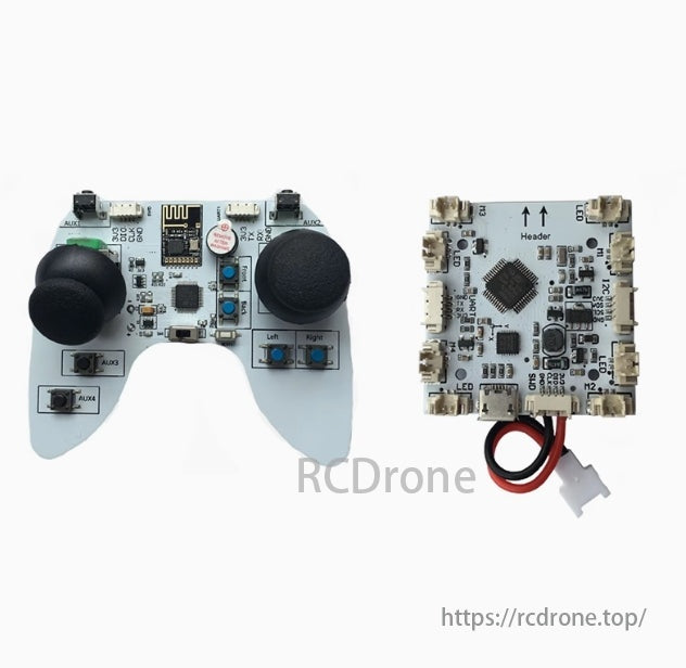 STM32 Drone, The system features an integrated reduction gear for enhanced flight stability and motor protection against collisions.