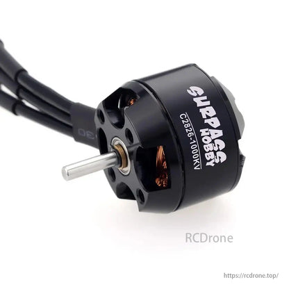 SURPASS HOBBY C2826-1000KV brushless motor, ideal for RC fixed-wing airplanes and gliders.