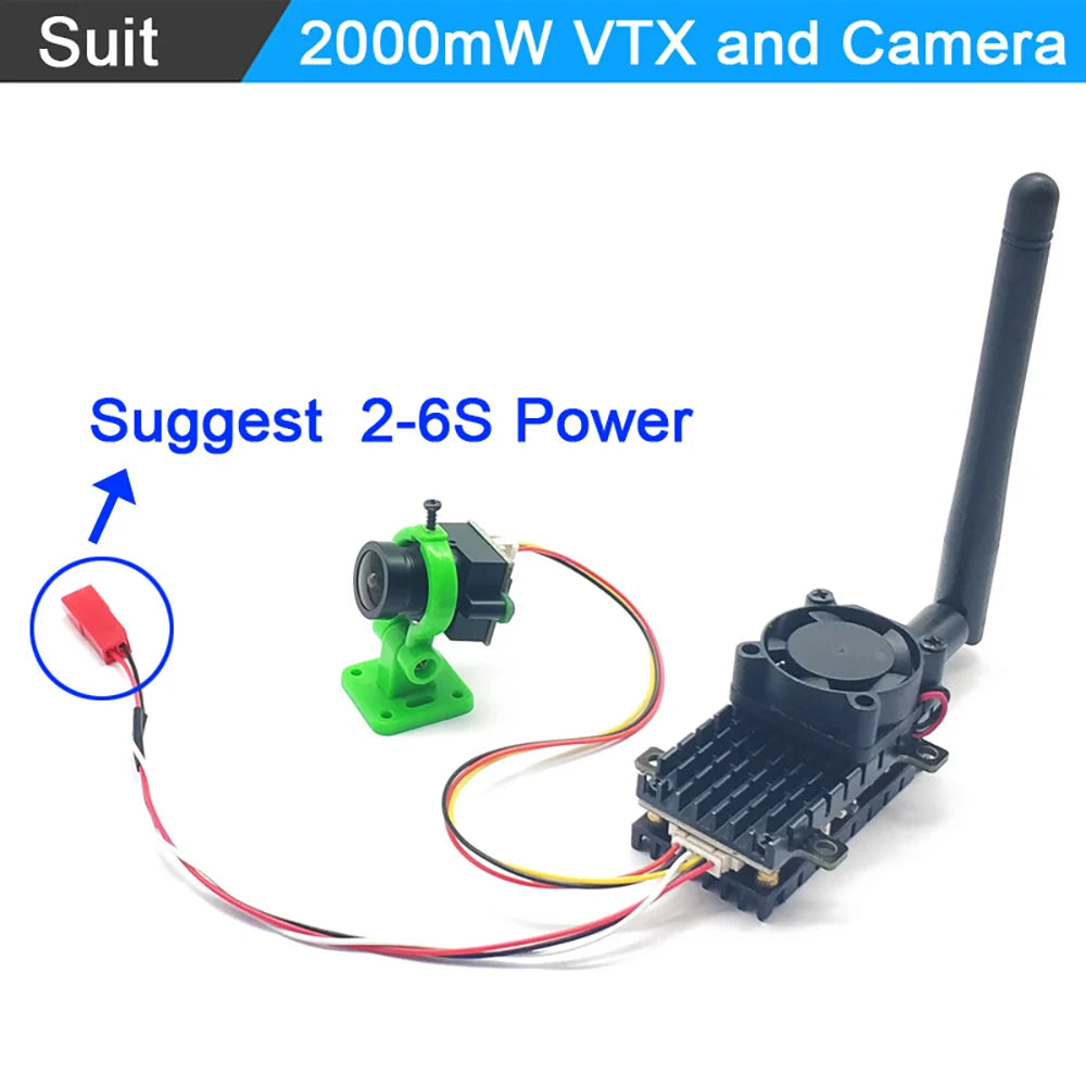 EWRF 5.8Ghz 2W 48CH VTX, Suit 200OmW VTX and Camera Suggest 2-6S