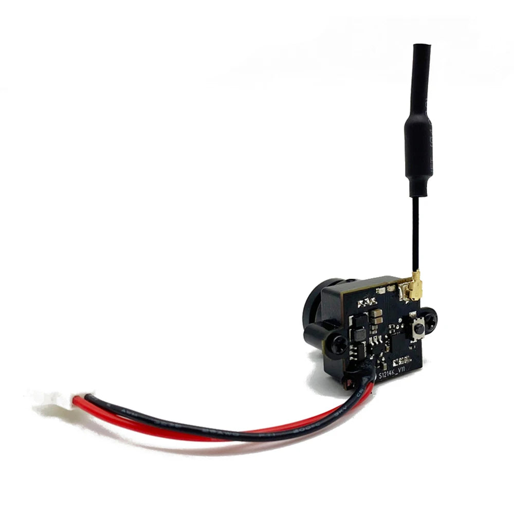 RXCRC 5.8G FPV 48CH 25mW Transmitter VTX-CAM with 1000TVL 180 degree AIO Camera for RC indoor FPV Racing Drone Parts 16 compact design weighing only 11g, optimized for indoor FPV racing without compromising drone