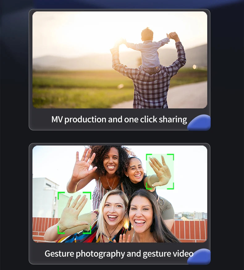 S169 Drone - ESC Camera HD 4K WiFi FPV Quadcopter Children Toys RC Helicopter Remote Control Kids Toy 26 S169 Drone, mv production and one click sharing gesture photography and gesture