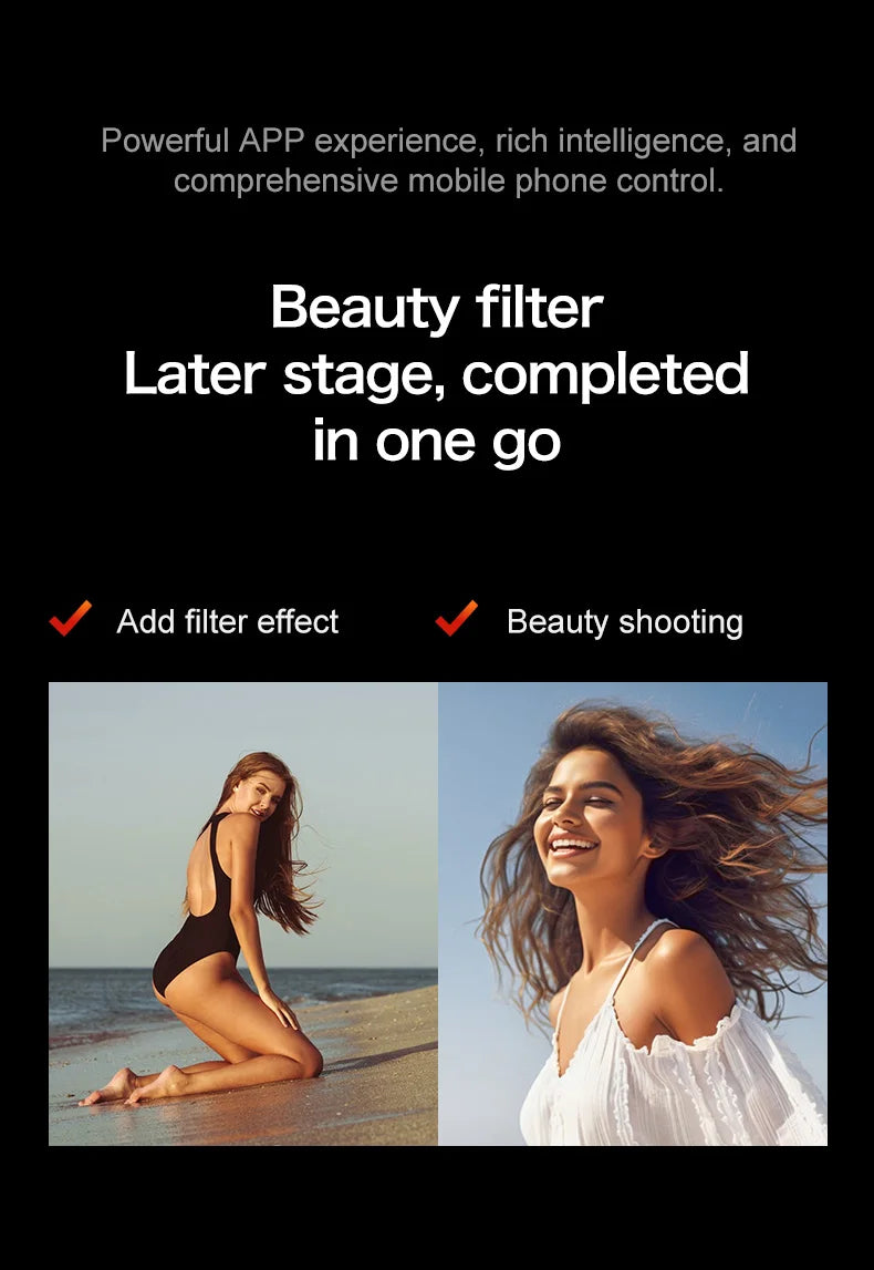 XD1 Mini Drone, Powerful APP experience, rich intelligence, and comprehensive mobile phone control. Beauty filter Later stage