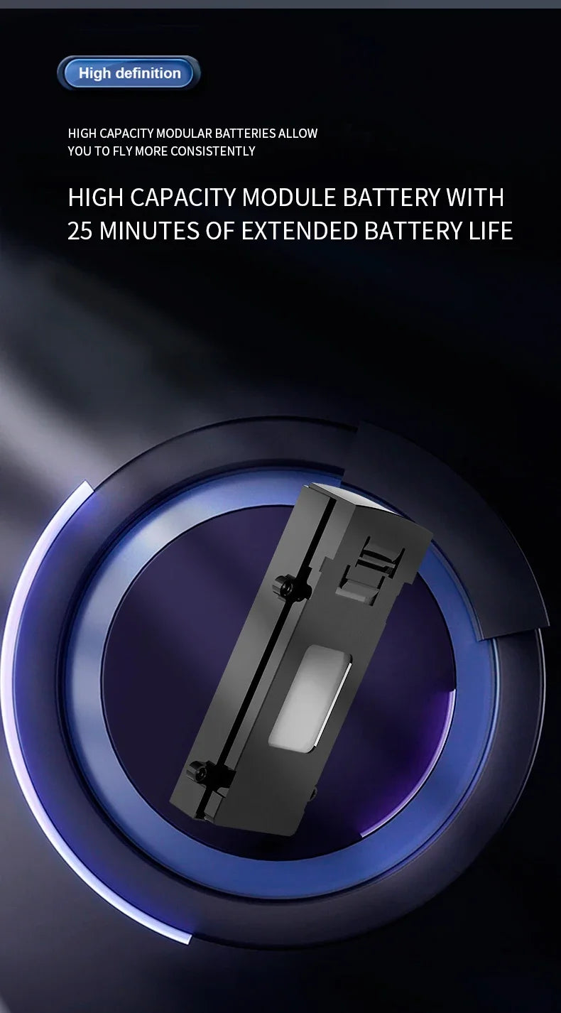 109L Drone - 8K 5G GPS Profesional HD Aerial Photography Dual-Camera Omnidirectional Obstacle Avoidance Quadrotor Drone 34 109L Drone, high definition high capacity bat teries allow you to fly more consistently