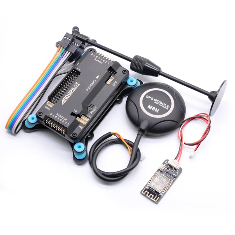 APM2.8 APM 2.8 flight controller Ardupilot +M8N GPS built-in compass +gps stand+shock absorber for RC Quadcopter Multicopter 18 - External compass: pull up the jumper cap from the MAG pin header