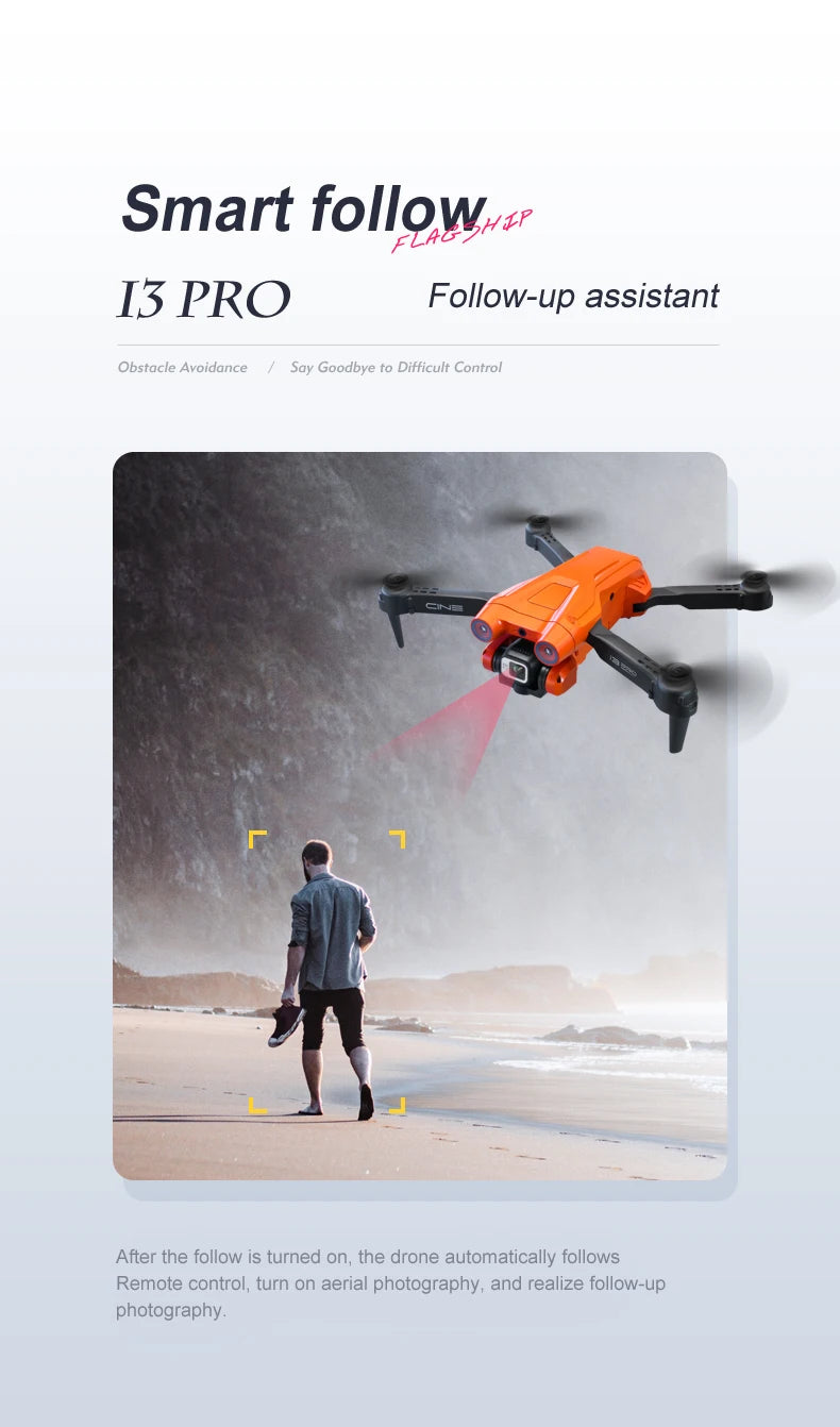 X39 Mini Drone, smart follower i3 pro follow-up assistant automatically follows remote