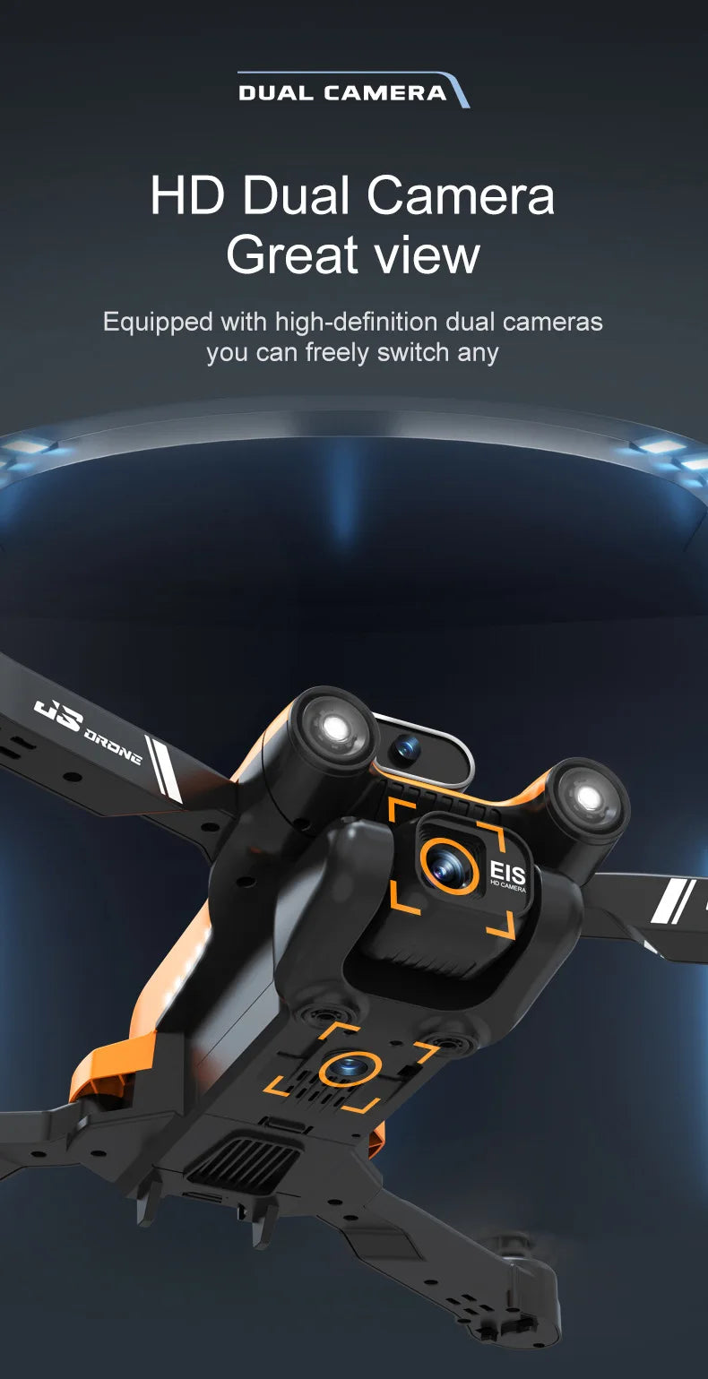 S17 Drone - New four axis UAV Aerial Photography 8K HD Drone Obstacle Avoidance Remote Control UAV ESC Lens Children's Toys XMAS Gift 18 S17 Drone, DUAL CAMERA HD Dual Camera Great view Equipped with high-definition dual