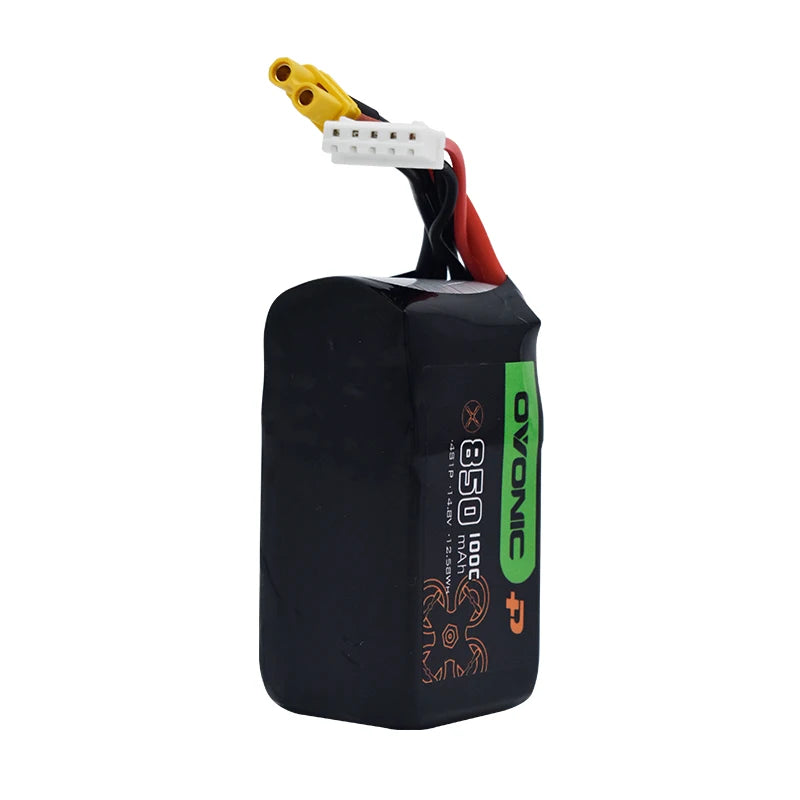 OVONIC 14.8V 4S 850mAh 100C Lipo Drone Battery With XT30/XT60