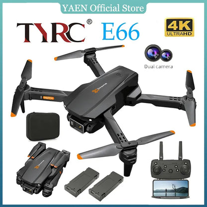 E66 Drone, YAEN Official Store AK TIRC E66 ULTRAHD Dual Camera Mal