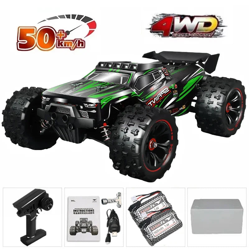 1:16 4WD RC Car – Brushless 9522PRO 85km/h (≈70 real) or Brushed 9522 50km/h (≈40), LED, Metal Drivetrain, 3S/2S