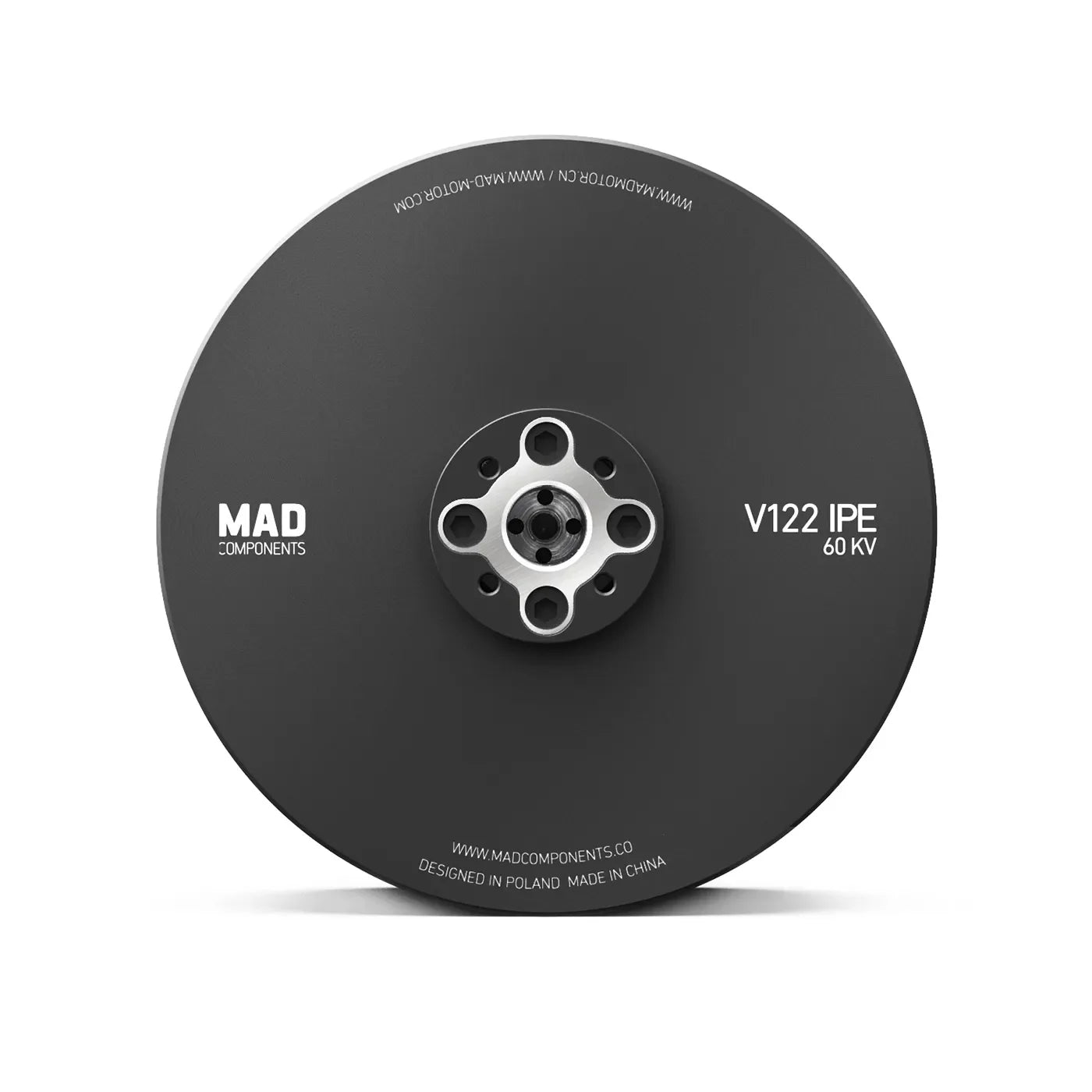 MAD V122 VTOL Drone Motor, High-performance VTOL drone motor for 76KG quadcopters or 114KG hexacopters, designed and manufactured by MAD Components.