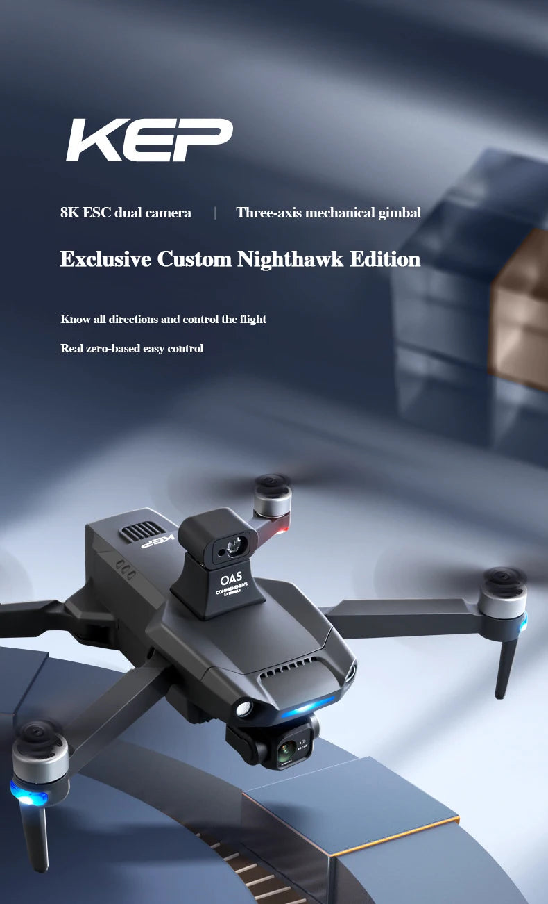 U4 GPS Drone, KE? 8K ESC dual camera Three-axis mechanical gimbal Exclusive