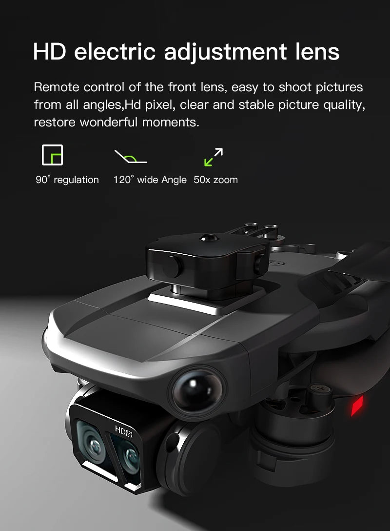 H9 Drone, HD electric adjustment lens, easy to shoot pictures from all angles, clear and stable picture quality,