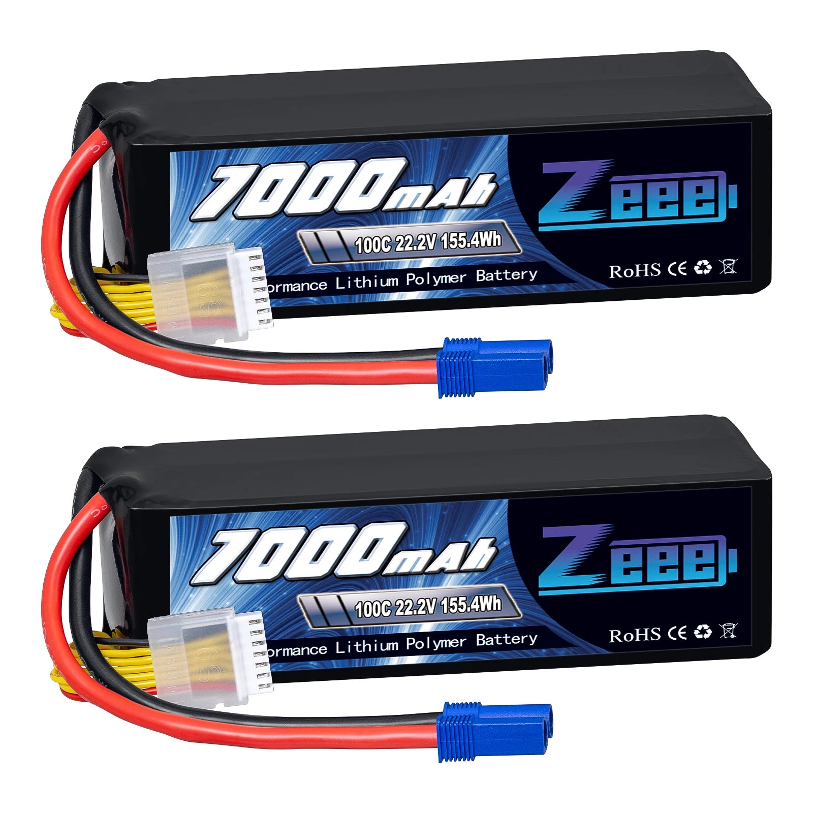 2Units Zeee Lipo Battery, Battery RoHS (€ X brmance Lithium Polymer MODDzab
