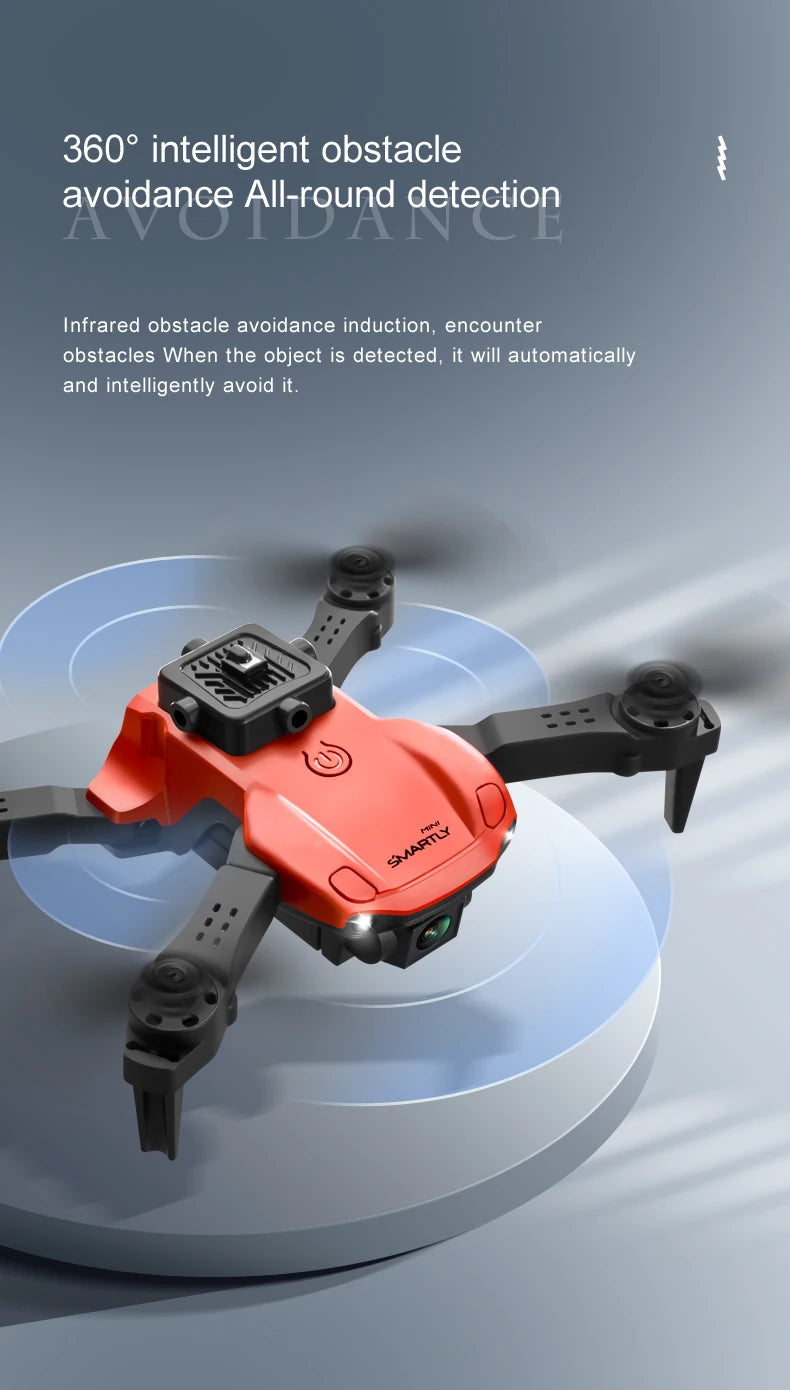 V26 Mini Drone - HD Camera WiFi Fpv Air Pressure Altitude Hold Professional Foldable Quadcopter 4K RC Dron Kid Boys of Toys GIft 25 V26 Mini Drone, 3605 intelligent obstacle avoidance all-round detection infrared