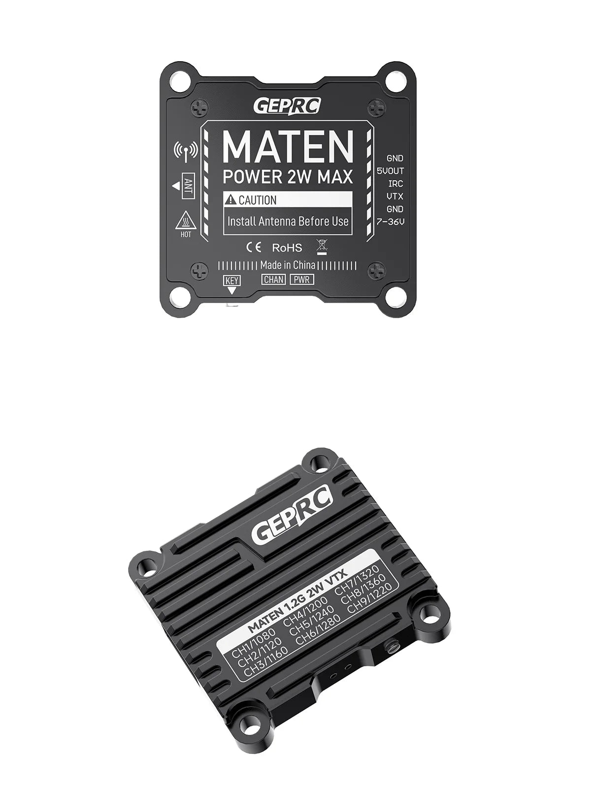 GEPRC MATEN 1.2G 2W VTX - 25mW/2000mW VTX Transmitter Transmitting Module 1080 Mhz -1360 Mhz for FPV Long Range Racing Drone 13 GEPRC MATEN 1.2G 2W VTX, GEPRC MATEN 1.2G 2