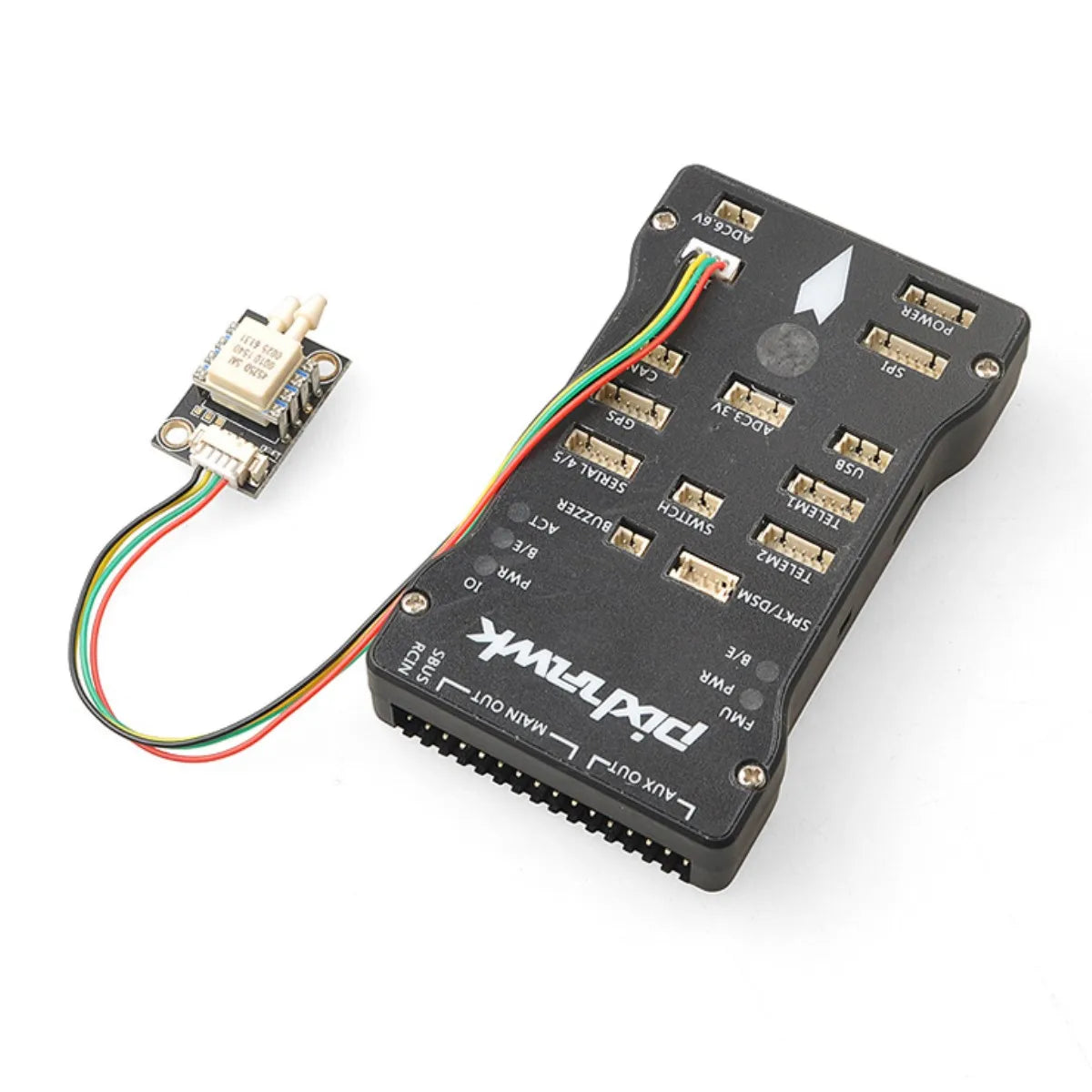 Pixhawk PX4 Digital Airspeed Sensor Kit - Differential PITOT Pitot Tube Air Speed Meter for Pixhawk Autopilot Flight Controller 10 Pixhawk PX4 Digital Airspeed Sensor, it measures temperature to allow calculation of true airspeed from indicated airspeed using the MS5611