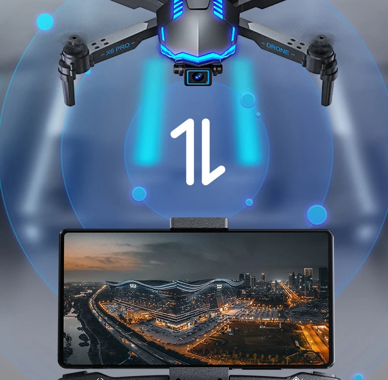 X6 Pro Drone, no video capture resolution : 1080p fhd video