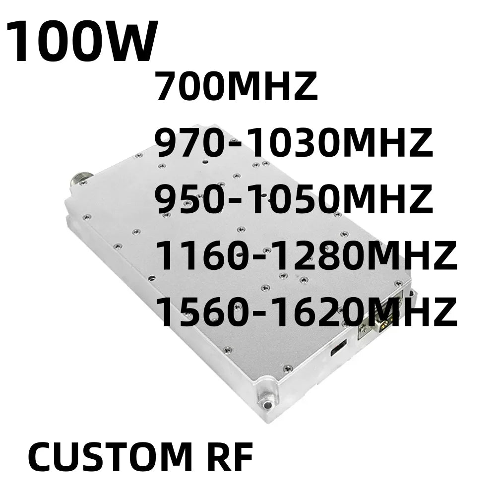 Усилитель сигнала дрона высокой мощности 100 Вт - 700 МГц, 970-1030 МГ –  RCDrone