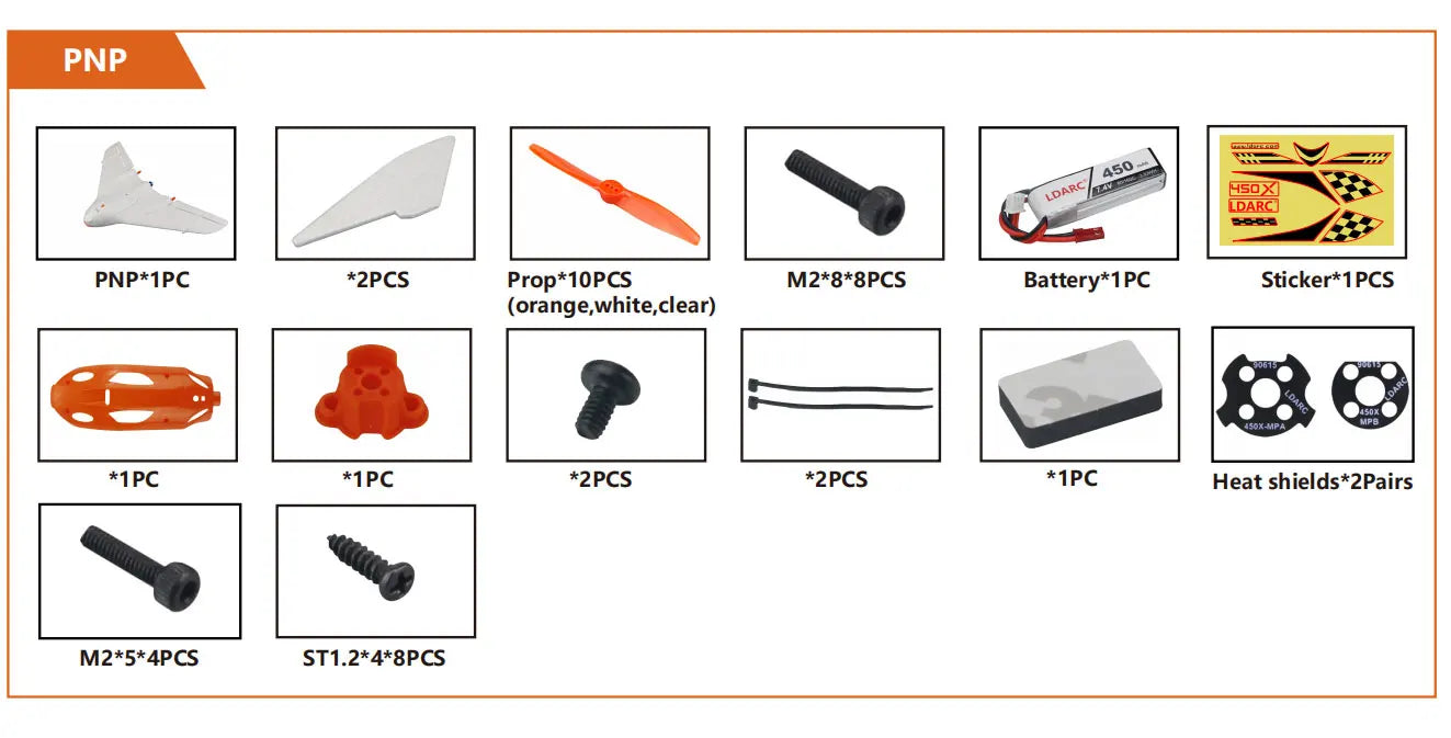 PNP*IPC *2PCS Prop*1OPCS M2*8*