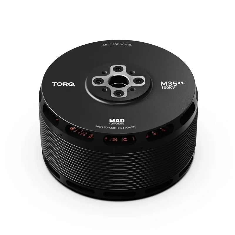 MAD TORQ M35 IPE Drone Motor, High-torque drone motor for large-scale multi-copters and paragliders, ideal for demanding applications.