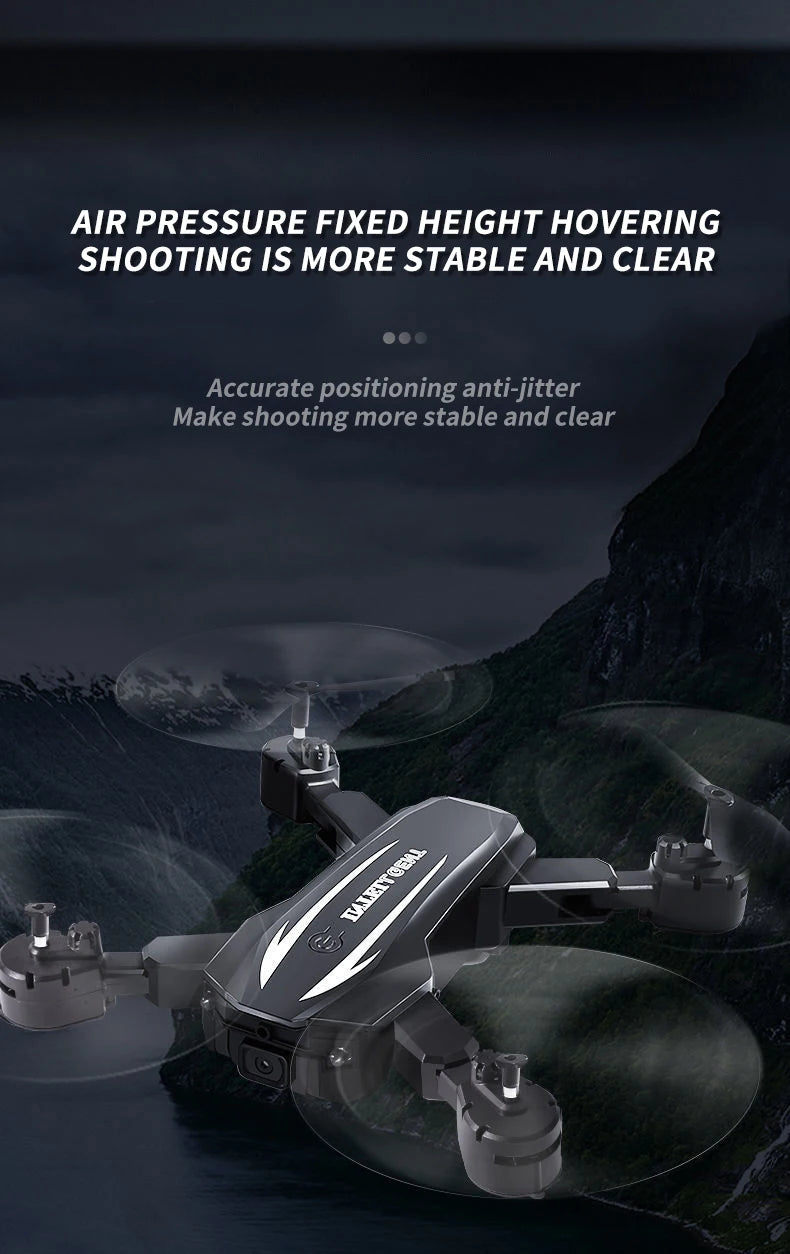 New Quadcopter Drone 8K Profesional Drones With 4k HD Obstacle Avoidance Aerial Photography RC Helicopter Airplane Foldable Dron 32 New Quadcopter Drone, air pressure fixed height hovering shooting is more stable and clear accurate positioning