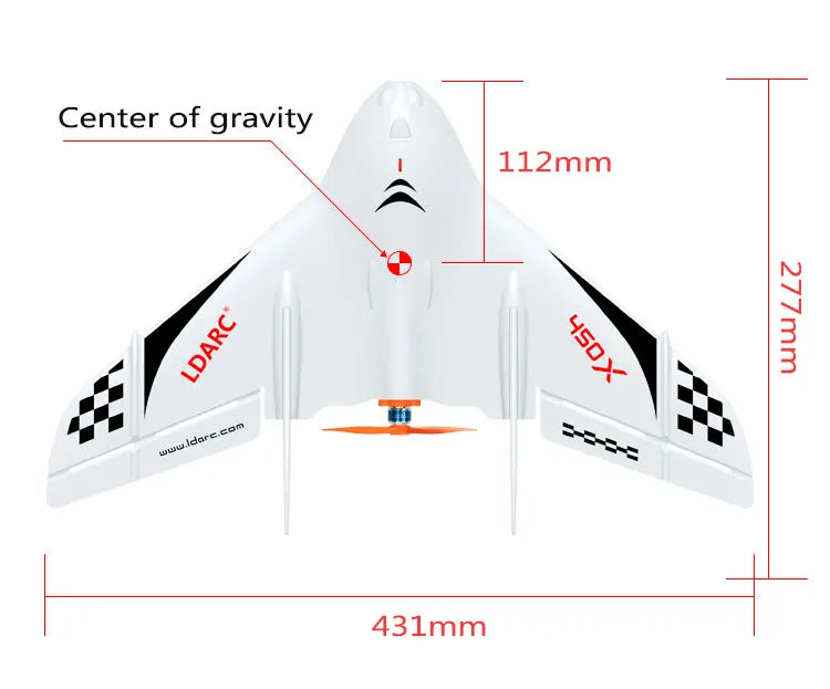 LDARC 450X V2 RC Airplanes SPECIFICATION