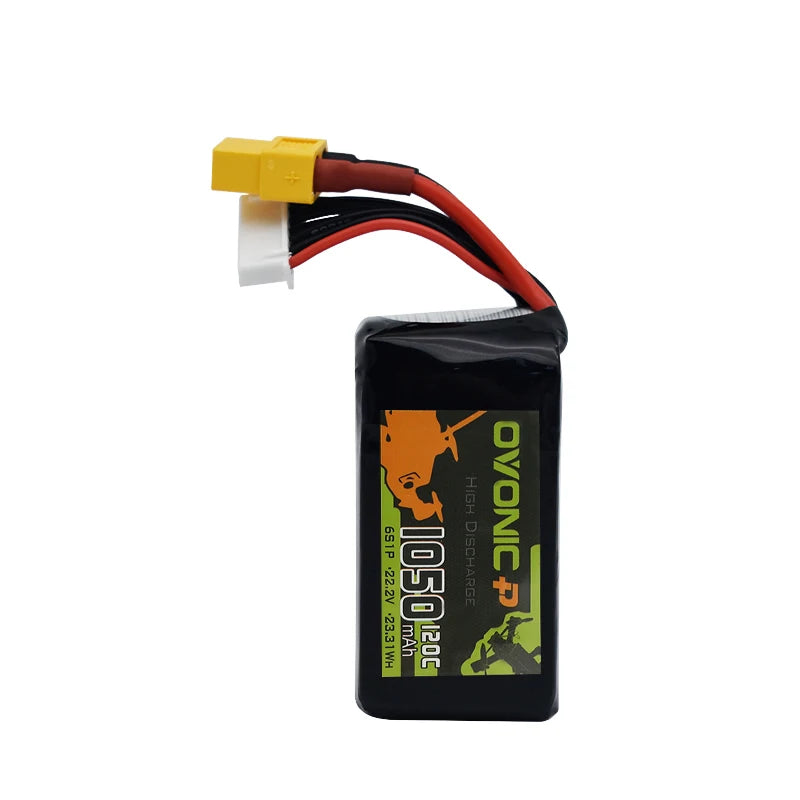 2.jpg Ovonic 6S 22.2V 1050mAh 120C Lipo Battery, Ovonic 6S 1050mAh Lithium-Polymer (LiPo) battery for helicopters and remote control toys.
