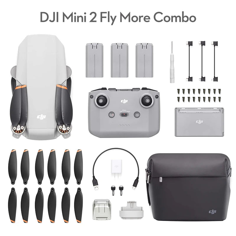 DJI Mini 2 camera Drones 4K HD Camera Professional GPS Quadcopter 10km Transmission Distance DJI Mavic Mini 2 FCC 5.8G Brand New Professional Camera Drone 19 Outdoor flight, automatic take-off, precise hover, so that you can use it quickly and