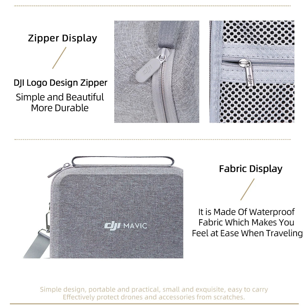 For DJI Mini 3 Pro/Mini 3 Storage Case - For DJI RC/RC N1 Remote Control Battery Compatibility Bag Accessories for DJI Mini 3 Pro 24 For DJI Mini 3 Pro/Mini 3 Storage Case, Zipper Display It is Made Of Waterproof Cl MAVIC Fabric Which Makes You Feel