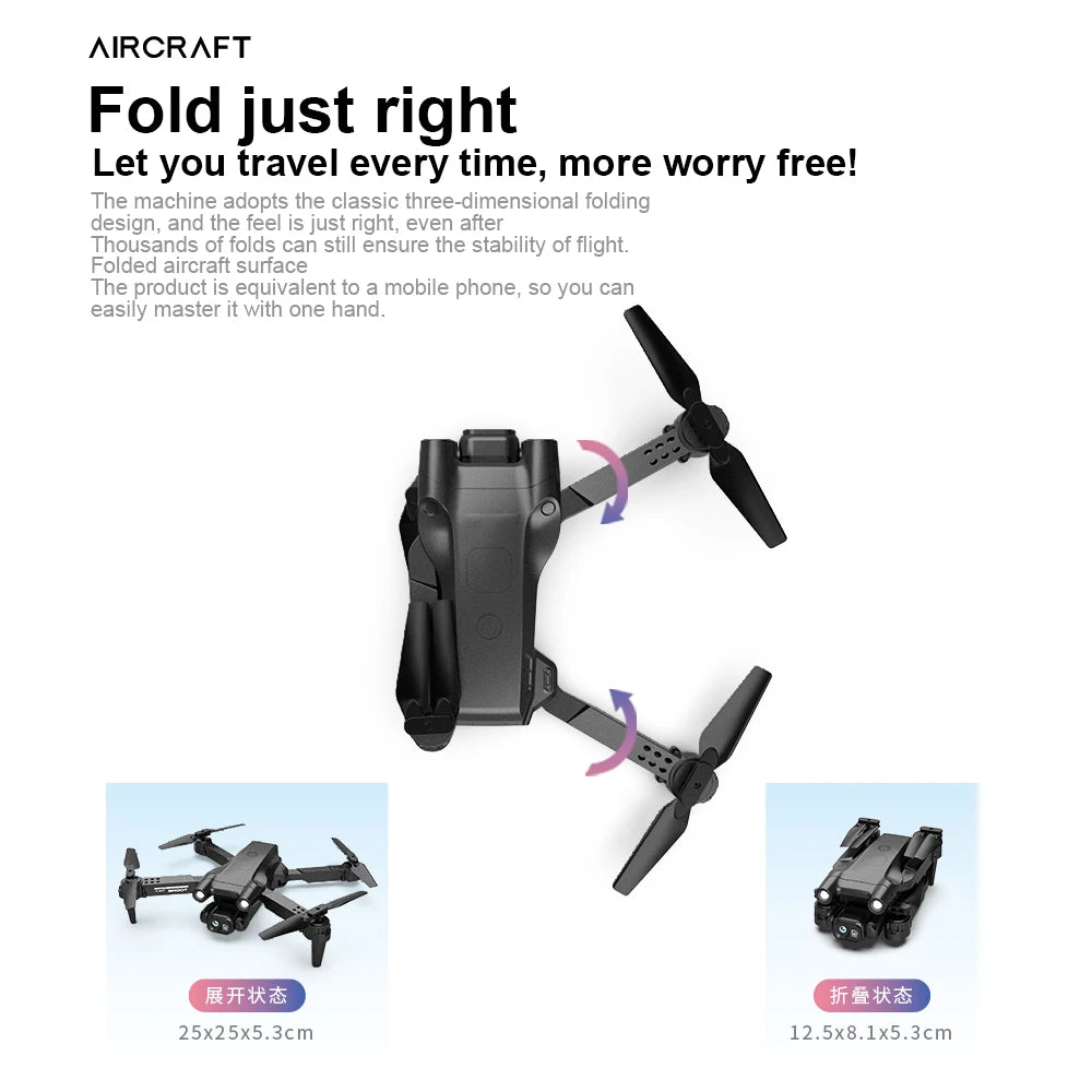 GT2 Mini Drone, aircraft fold just right let you travel every time . the machine adopt