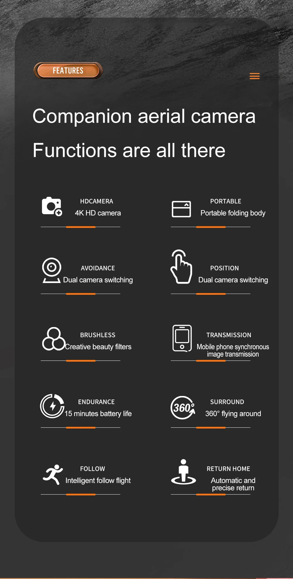 XT9 Mini Drone - 4K Double Camera FPV Drone Smart Obstacle Avoidance Drones Foldable Optical Flow RC Helicopter Toy 18 XT9 Mini Drone, companion aerial camera functions are all there hdcamera portable folding