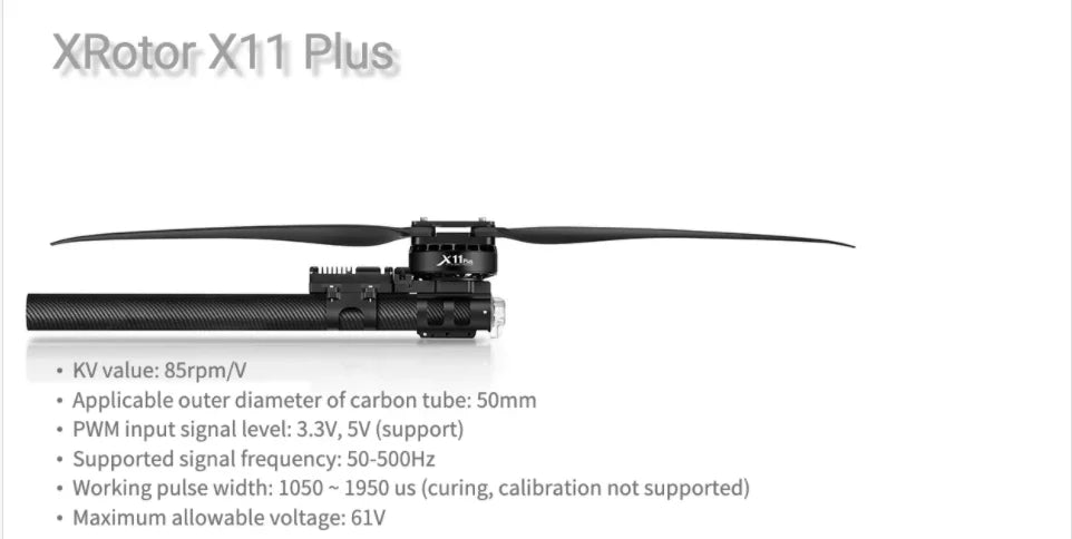 Hobbywing XRotor X11 PLUS Motor, XRotor X11 Plus KV value: 8SrpmNV