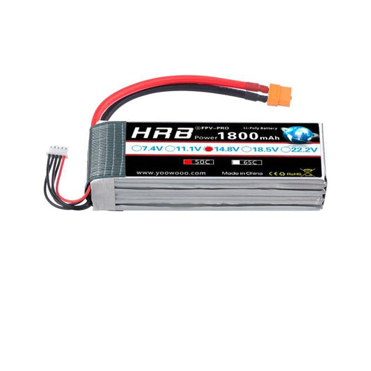 HRB Lipo 4S 6S 電池 - 14.8V 22.2V 1300mah 1500mah 1800mah 2200mah 90C 100C 帶 XT60 適用於 RC FPV 四旋翼無人機飛機