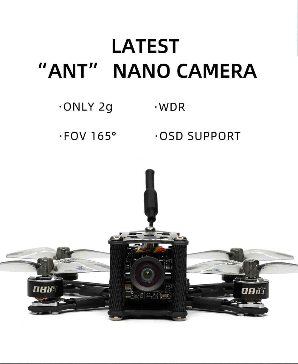 GEPRC SMART16 Freestyle FPV Racing Drone STABLE F411 BLheli_S 12A 5.8G 200mW 2S 78mm 1.6inch Tiny Quadcopter RTF 9 GEPRC SMART16 Freestyle FPV, NANO CAMERA 'ONLY 2g WDR 'FOV 1650