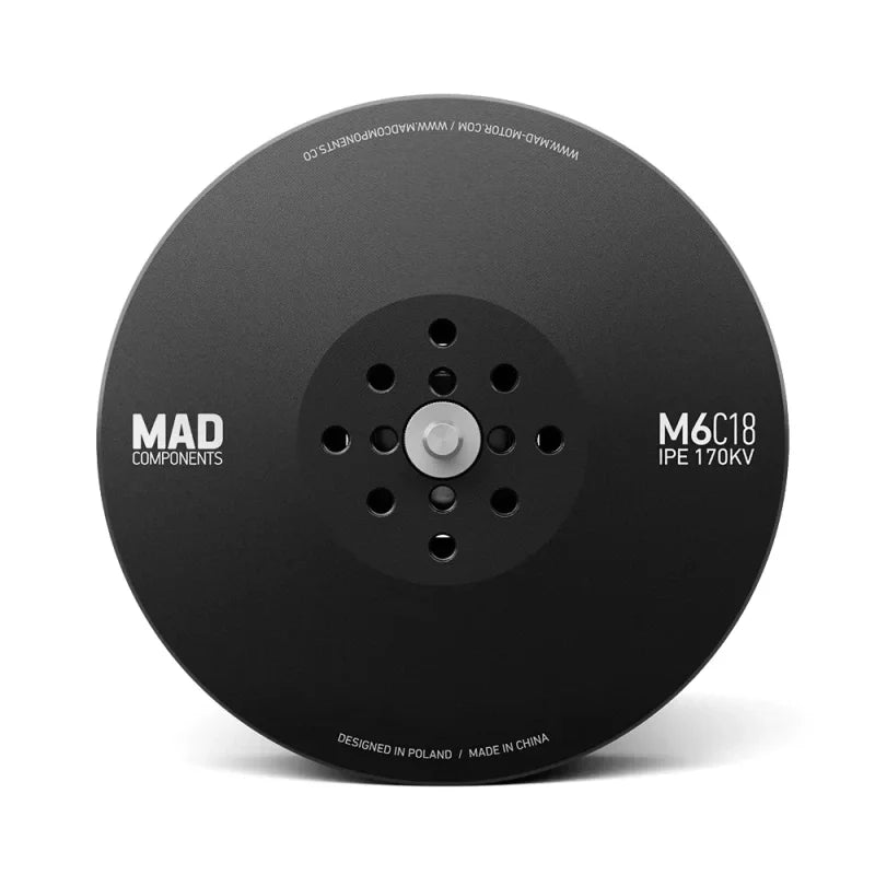 MAD M6C18 IPE V3 Drone Motor, MAD M6C18 motor components for quadcopters/hexacopters with high KV ratings and suitable for 13-20 kg aircraft.