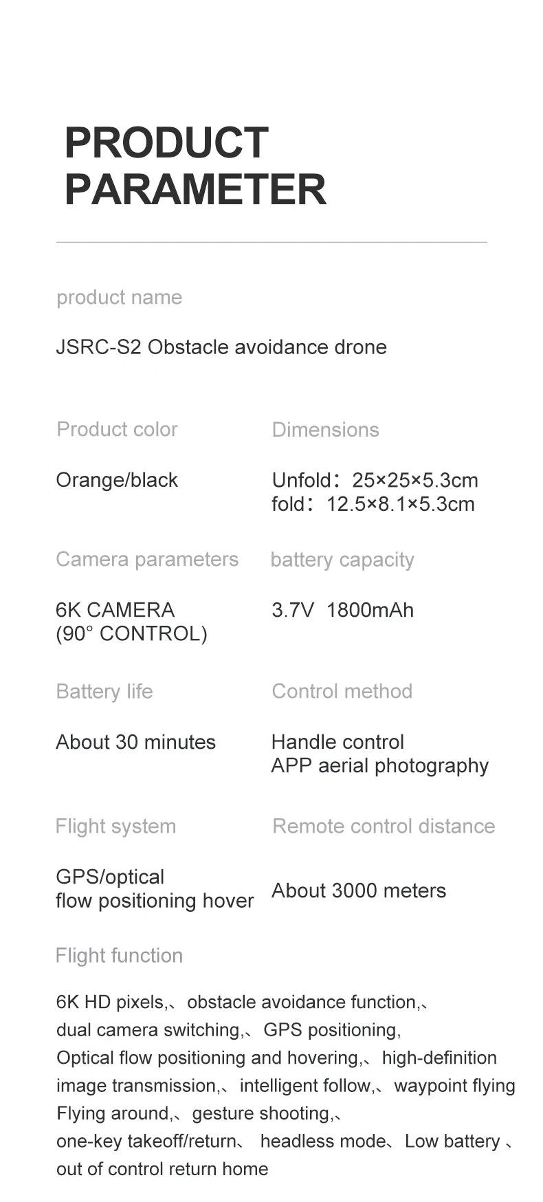 S2 Drone - 4K Profesional 5G WIFI Dual HD Camera Drone Quadcopter Drone HD Wide-Angle Dual Camera Gift Toy For Boy 30 S2 Drone, jsrc-s2 obstacle avoidance drone battery life