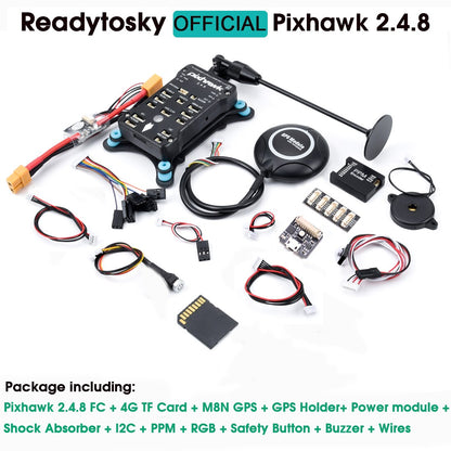 Package includes: Pixhawk 2.4.8 FC + 4G TF Card MBN GPS GPS