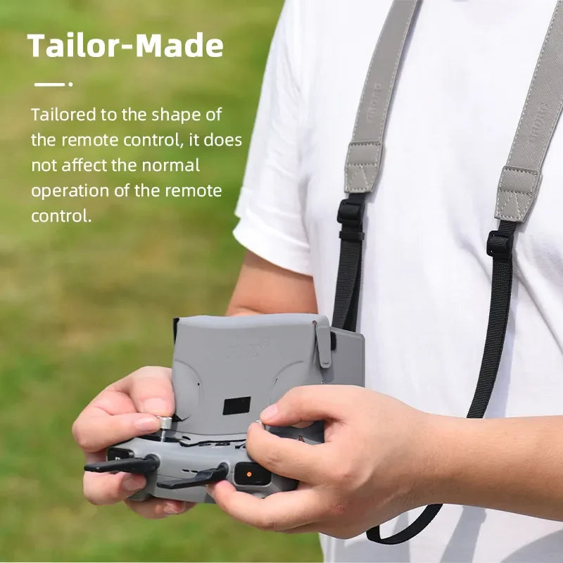 Silicone Case Cover for DJI Mini 4 Pro RC 2 Remote Controller - PU Adjustable Lanyard for DJI Mini 4 Pro Neck Strap Accessories 48 Tailor-Made It does not affect the normal operation of the remote control .