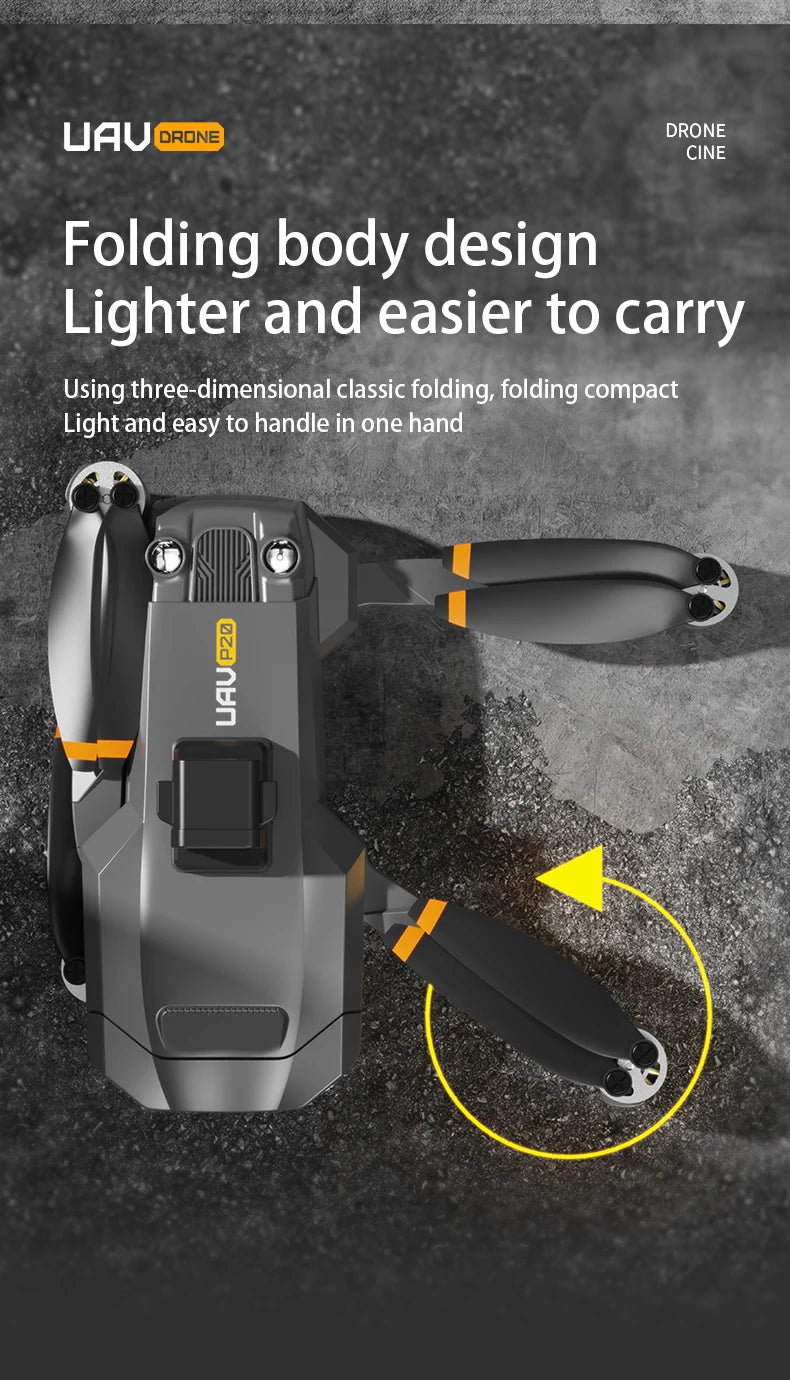 P20 GPS Drone, Folding body design Lighter and easier t0 carry Using three-dimensional classic folding