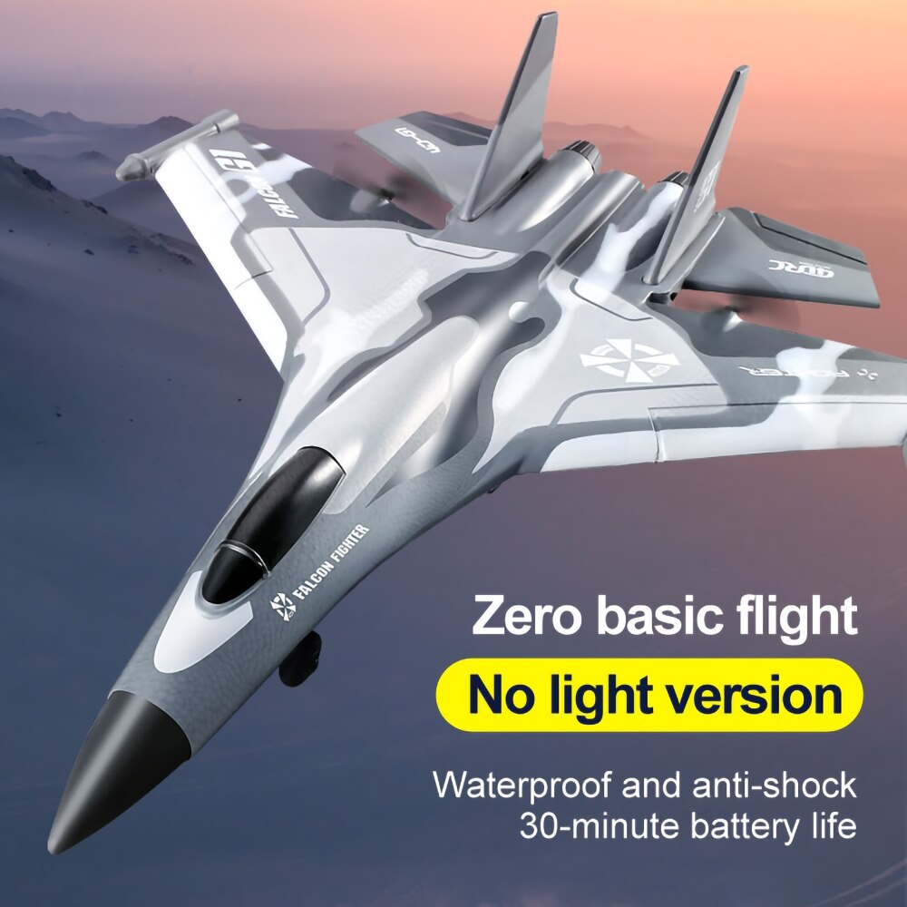 RC283 RC Airplane, Zero basic flight No light version Waterproof and anti-shock 30-minute battery life D@
