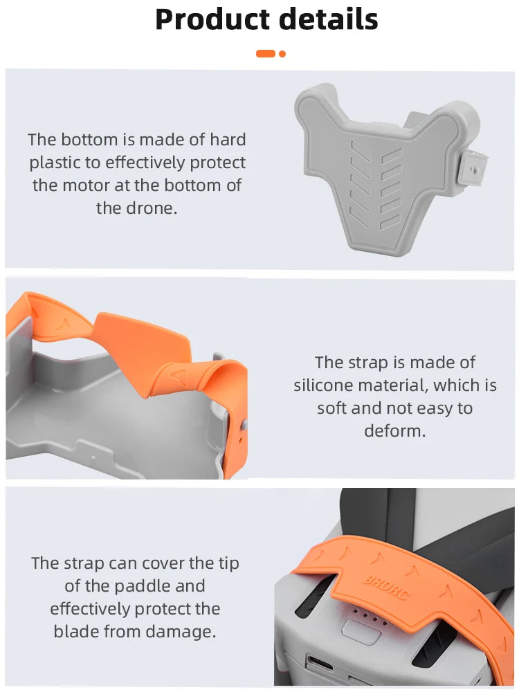 Propeller Holder for DJI Mini 3/3 Pro - Wings Fixed Stabilizers Protective Prop Blades Strap Drone Accessories DJI Accessories 17 Propeller Holder for DJI Mini 3/3 Pro, Propeller Holder for DJI Mini 3/3