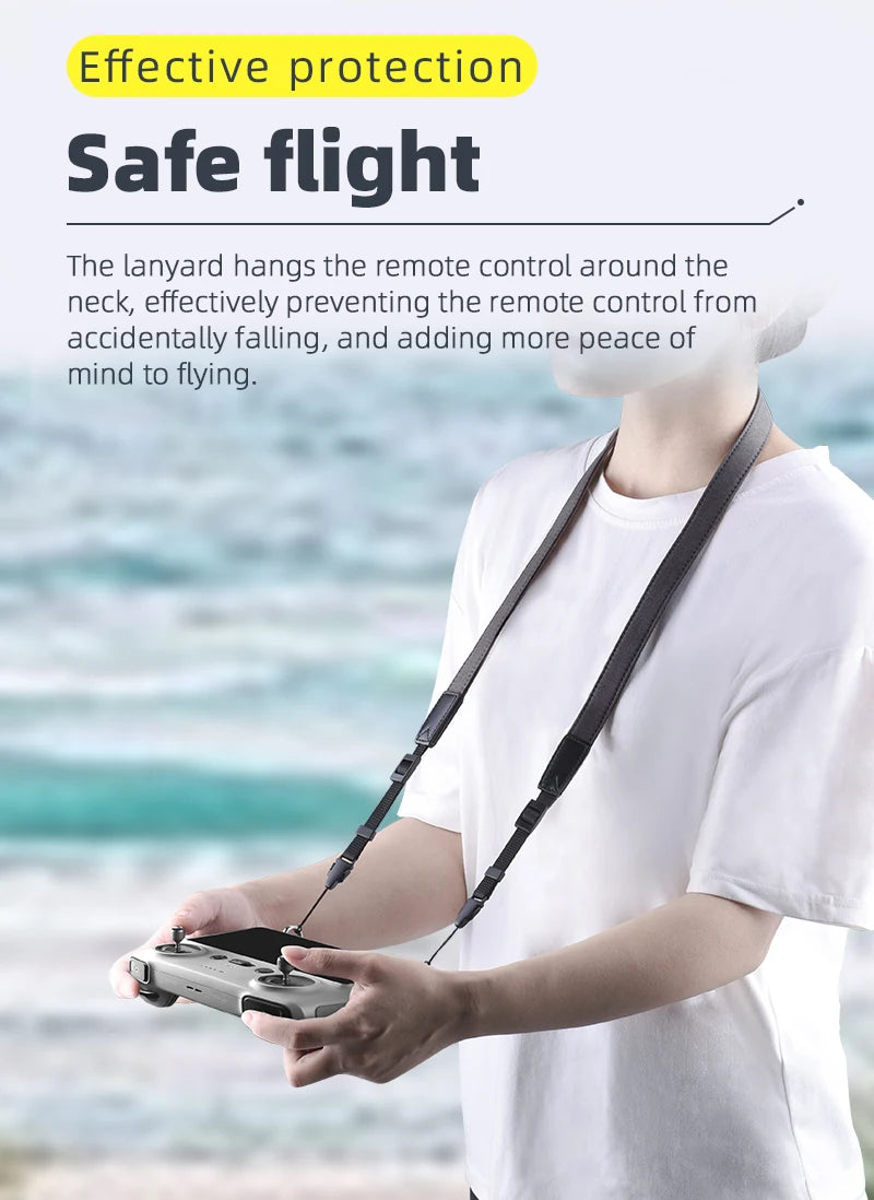 Remote Controller Lanyard NeckStrap for DJI Mini 3 Pro Drone DJI RC Accessories 16 Remote Controller Lanyard NeckStrap, the lanyard hangs the remote control around the neck . it effectively prevents the