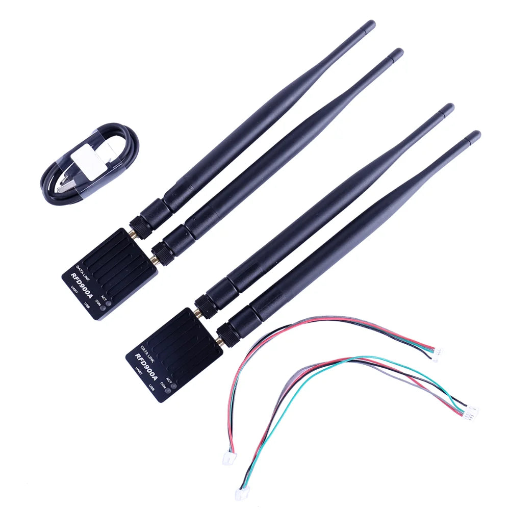 RFD900A 915Mhz 3DR Radio Telemetry Modem Module - UAV 40KM Ultra Long Range Data Link Transmission for PIX APM RC Drone Airplane 7 RFD900A 915Mhz 3DR Radio Telemetry Modem Module, Re implemented SiK and Multipoint SiK firmware, field upgradeable, easy to configure